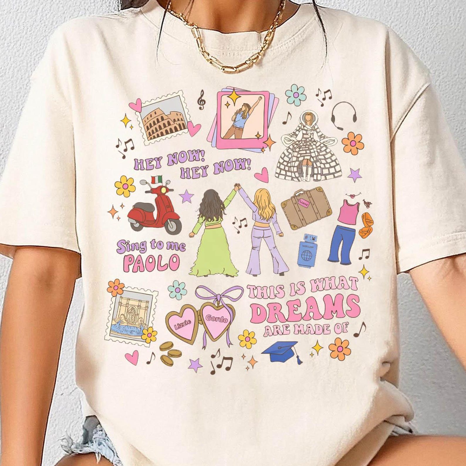 Disney Channel Movie Lizzie McGuire Retro T-Shirt, Disneyland Family Matching Shirt, Disney Nostalgia This Is What Dreams Are Made Of Shirt 2XL