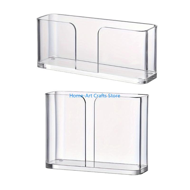 Y3NA Modern Clear Napkin Rack Acrylic Serviette Dispenser for Parties and Dinners