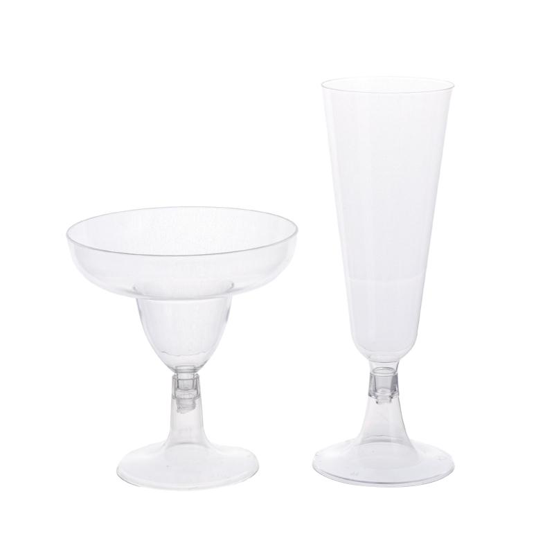 10Pcs Transparent Plastic Wine Glass Recyclable Reusable Shatterproof Wine Goblet For Champagne Dessert Beer Pudding Party