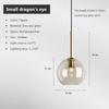 Modern Nordic Hanging Loft Glass Lustre Pendant Light Industrial Decor Lights Fixtures E27/E26 for Kitchen Restaurant Lamp