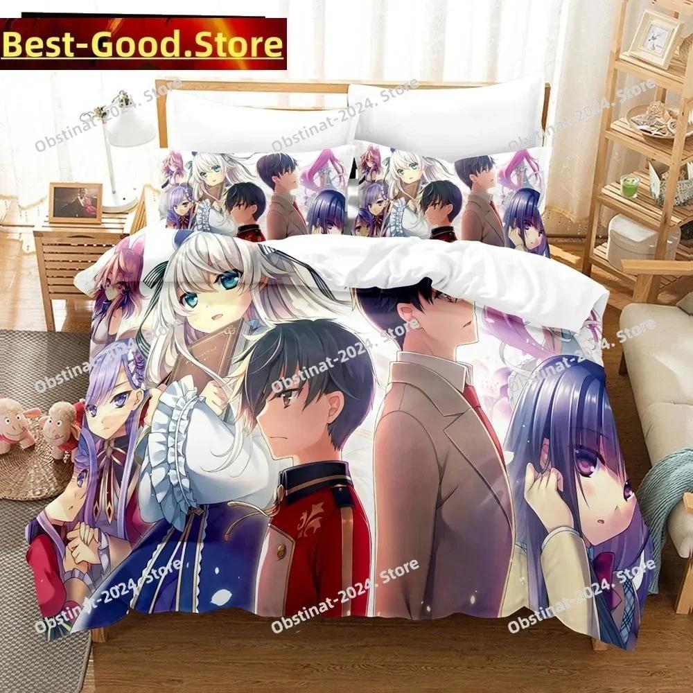 3D Anime Seirei Gensouki Printed Bed Set Duvet Cover Pillowcase Bedding Set Bed Linen Sheet Quilt Cover Full Queen King Size