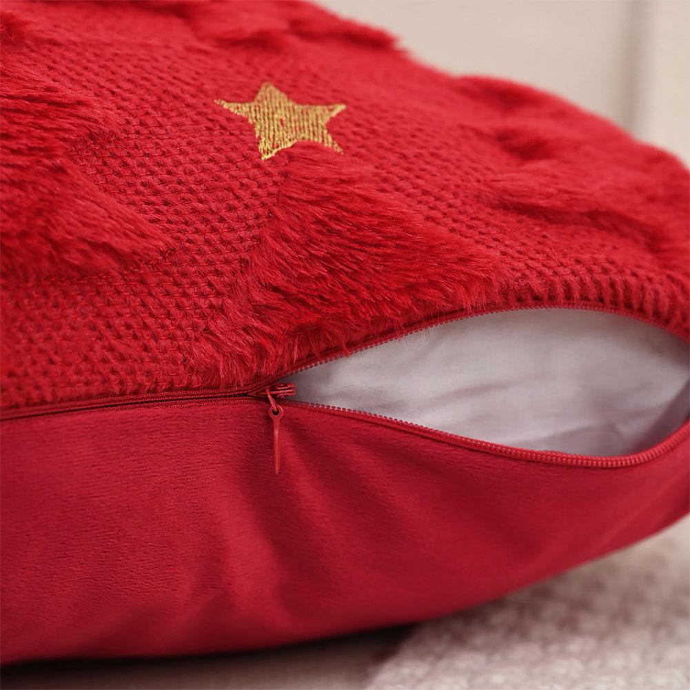 45X45cm Christmas Cushion Cover Xmas Tree Throw Pillow Cover Fall Winter Decorative Soft Pillowcase for Festive Couch Pillow