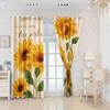 Individuelle Sonnenblumen Verdunkelungsvorhänge - Hochpräziser Digitaldruck, Verdicktes Polyester, Sonnenschutz