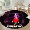 Cristiano Ronaldo Round Area Rug Perfect for Outdoor Dining Room Kitchen Bedrooms Antislip Round Carpet Anime Office Decor Perfect Gift for Women Men
