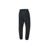 Li Ning Fitness Series Solid Color Cuffed Fleece Warm Water-Resistant Loose Knit Sports Pants Women Pants Black AYKT652-1