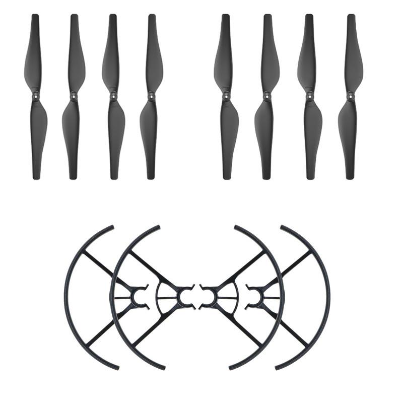 4 Pair Propeller Prop Blade + 2 Pair Propellers Protection Cover Guard for RC DJI TELLO Drone Accessories
