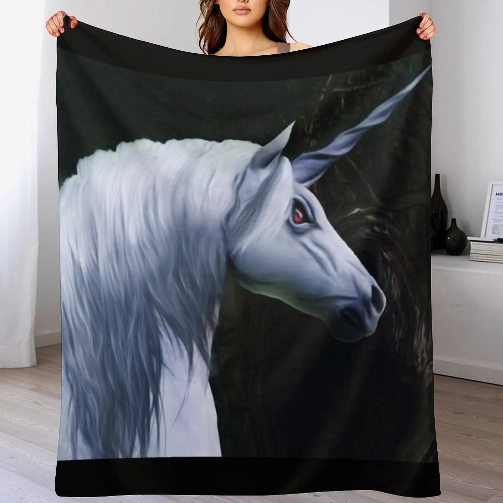Angry unicorns B99 Throw Blanket Reusable Durable Soft Blanket for All Seasons 102x76cm(40x30in)