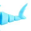 3D Printed Shark With Bad Teeth, Integrated Articulated Joint Movable Toy, Desktop Decorative Gift