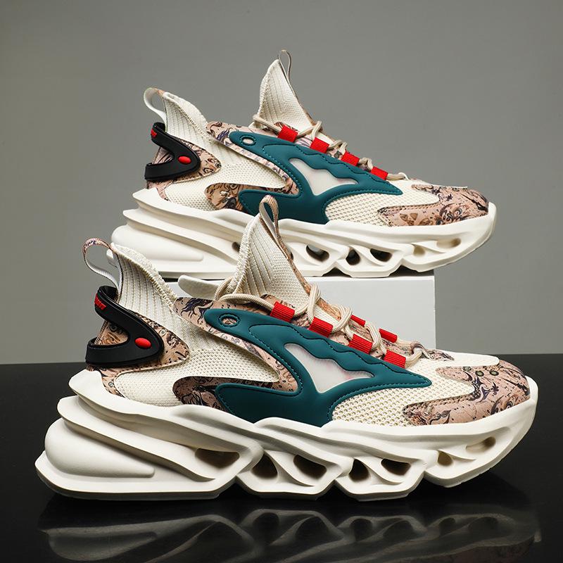 

Мужские кроссовки Blade большого размера: Модные повседневные кроссовки-носки для бега на весну и осень 46 бежевый