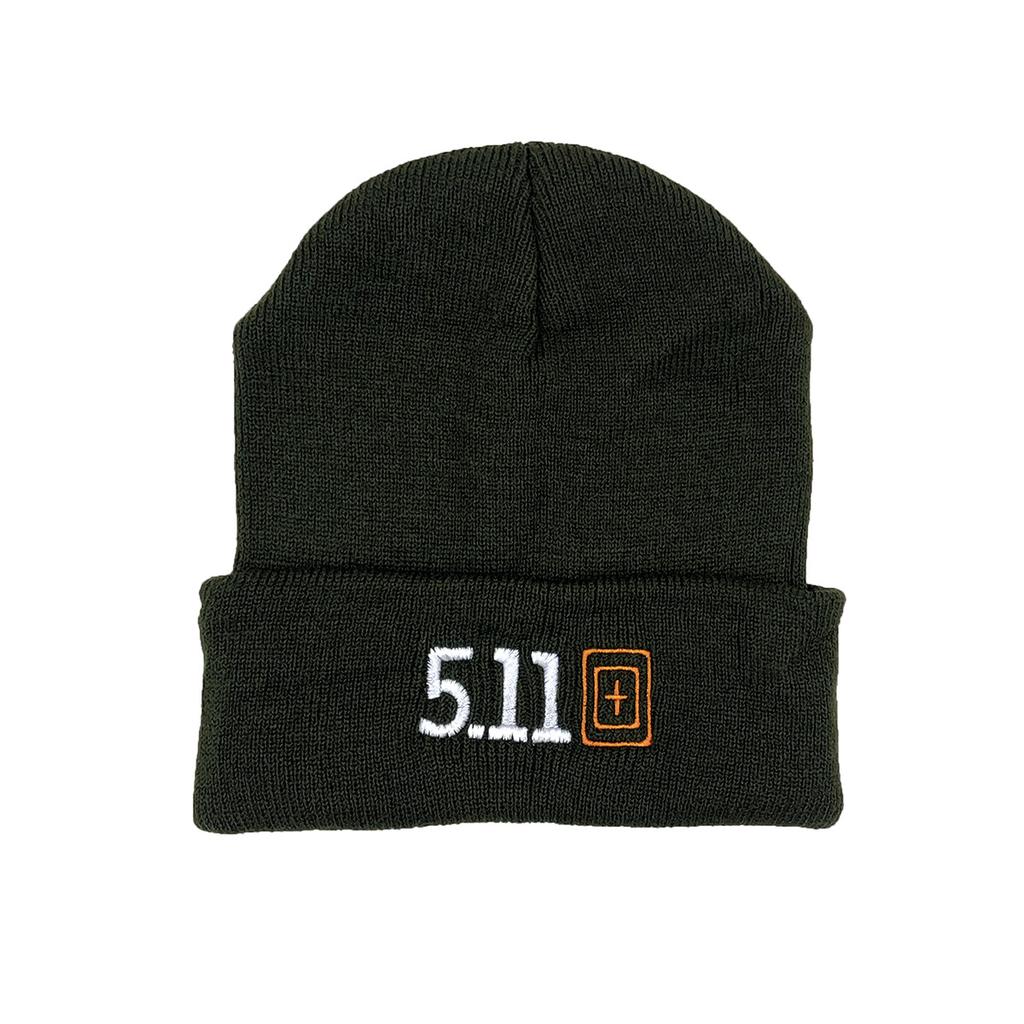 Army Green 511 Embroidery Autumn And Winter Warm Knitted Hat Black Hat Men'S And Women'S Versatile Wool Hat Cold Hat