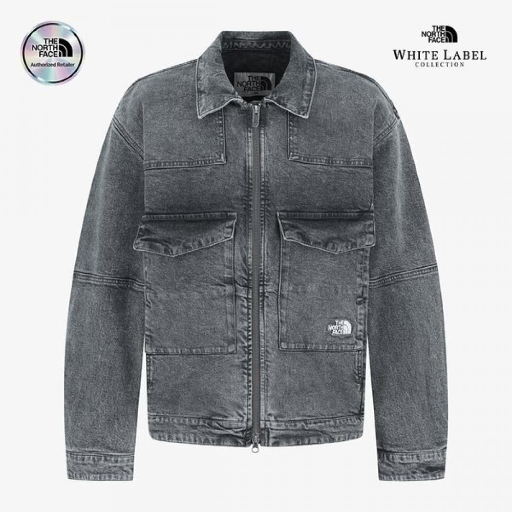 The North Face Denim Trucker Jacket Gry Nj3br53j 90