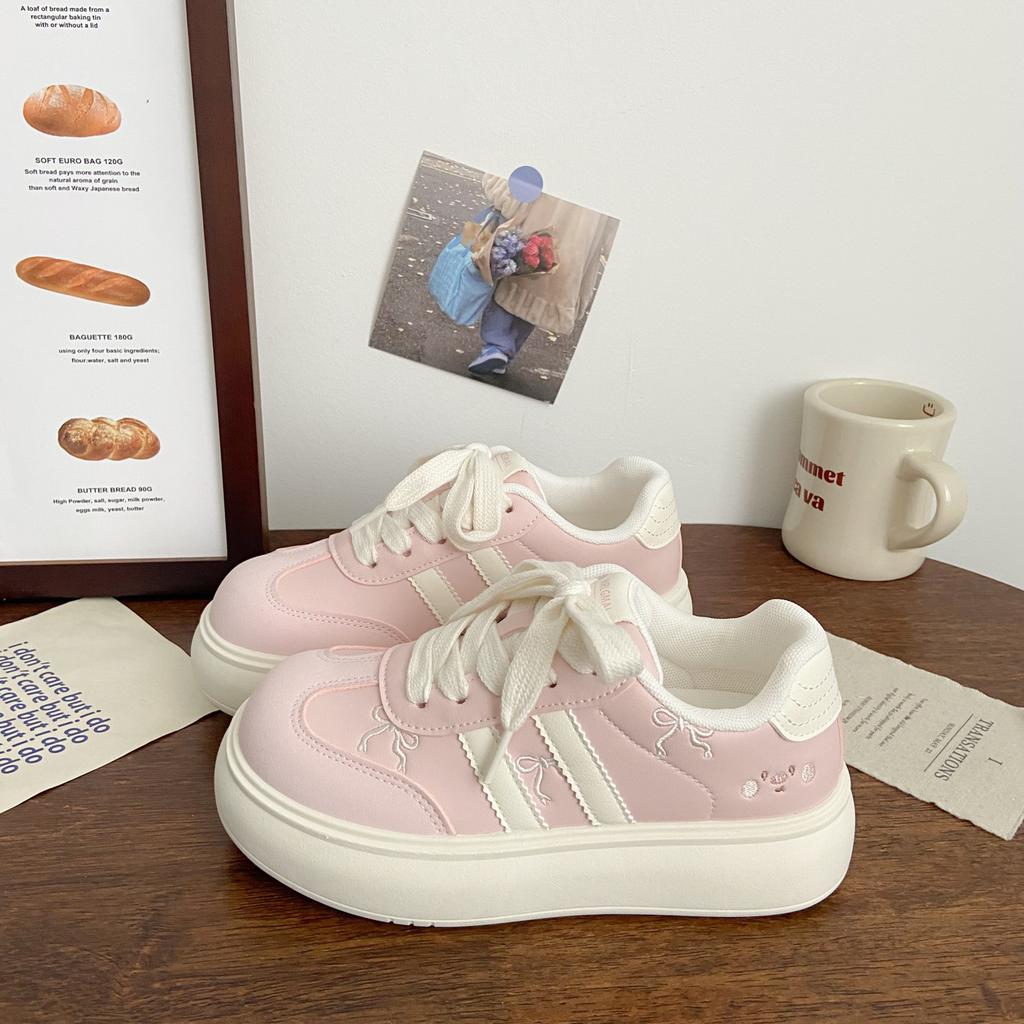 Ugly cute muffin sports 22 autumn new chic niche design students Dexun Forrest Gump board shoes