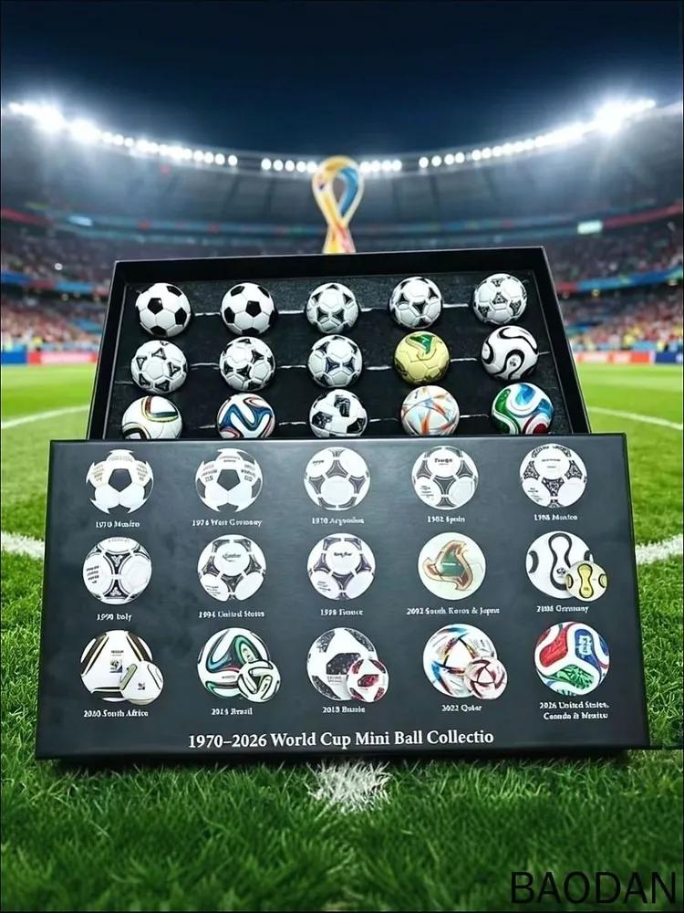 FIFA World Cup mini football collectible set 19702026 Gift edition with World Cup mini balls