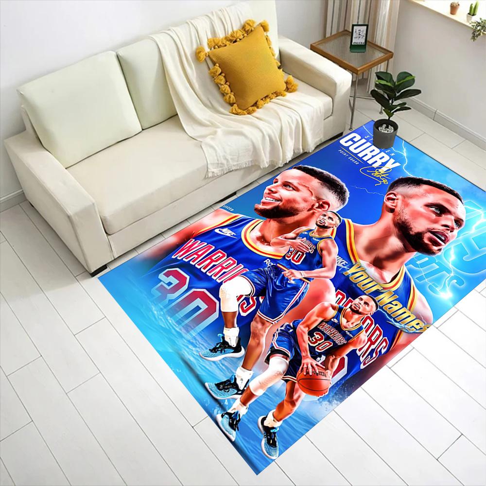 Golden State Curry Player Customized Name Floor Mat Suitable for Decorate Room Kitchen Foyer Dining Room Anti-slip Rug Anime Office Decor