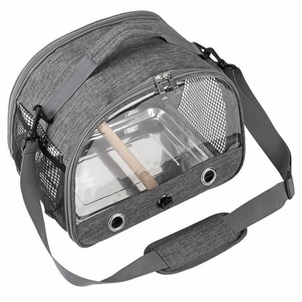 Rabbit Bird Travel Carrier Hamster Parrots Takeaway Bag New Stainless Steel Tray