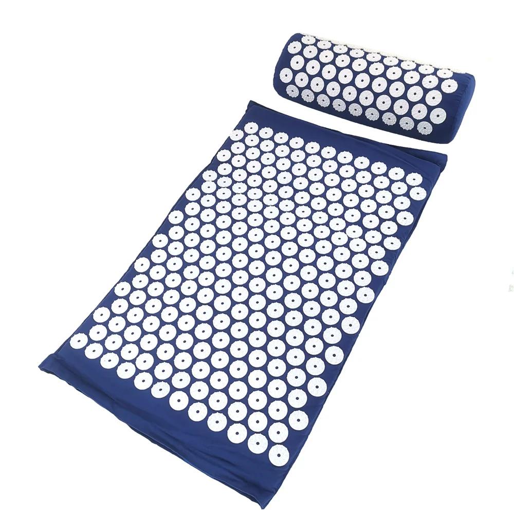 Langlebiges und sicheres Massagematten-Kissen, Massagematte, Yoga-Matte, Akupressur, Schmerzlinderung, Stressabbau, Rücken-, Körper-Schmerzen, Stachelmatte, Akupunktur-Matten- und Kissen-Set