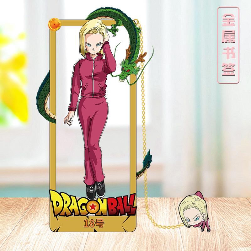 Dragon Ball Z Metall-Peripherie Wukong Buchfaltung Lernakten Zweidimensional Hirse Lesezeichen für Bücher für Lehrer Geschenk
