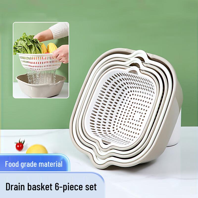 

Deppur Double-Layer Kitchen Drain Basket Set