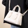 Genuine Leather Handbag New Fashionable Women's Small Square Bag French Simple Niche Popular One shoulder Crossbody Bag