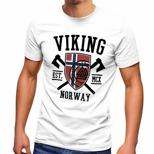 Men's T-Shirt Viking Norway Norway Flag Viking Nordic Fashion-