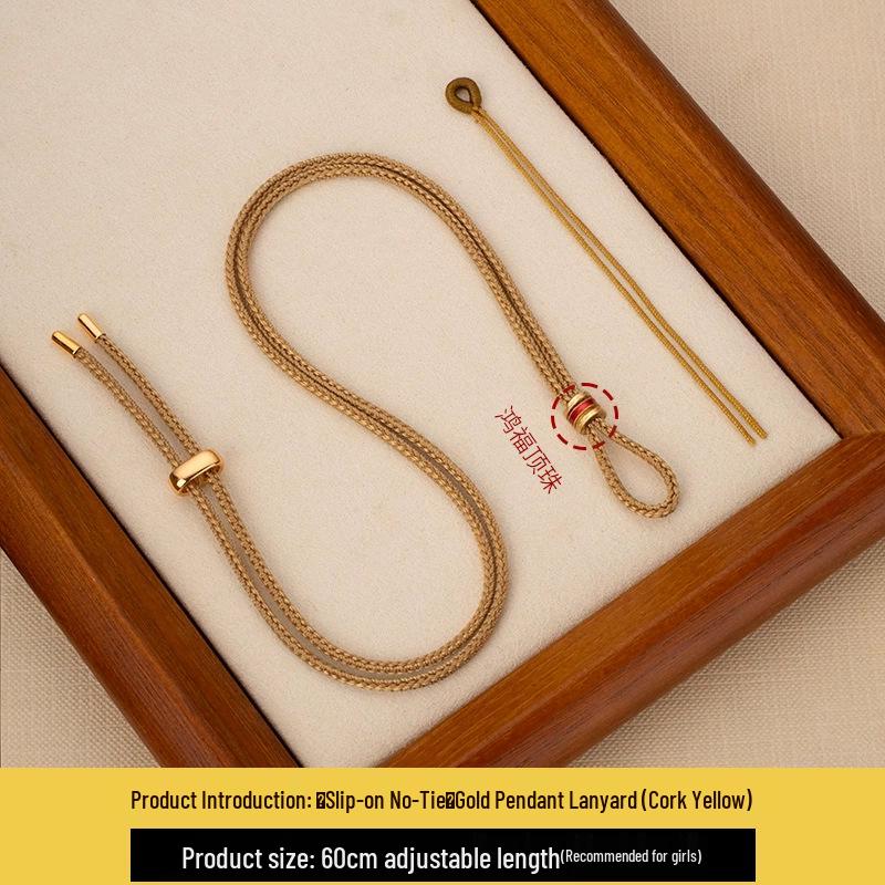 High-Quality Simulated Gold Ring and Peace Buckle Pendant Necklace with Ancient Sand Gold Finish for Men and Women