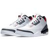 Air Jordan 3 Retro Denim SE Fire Red Unisex Sneakers White Black CZ6431-100