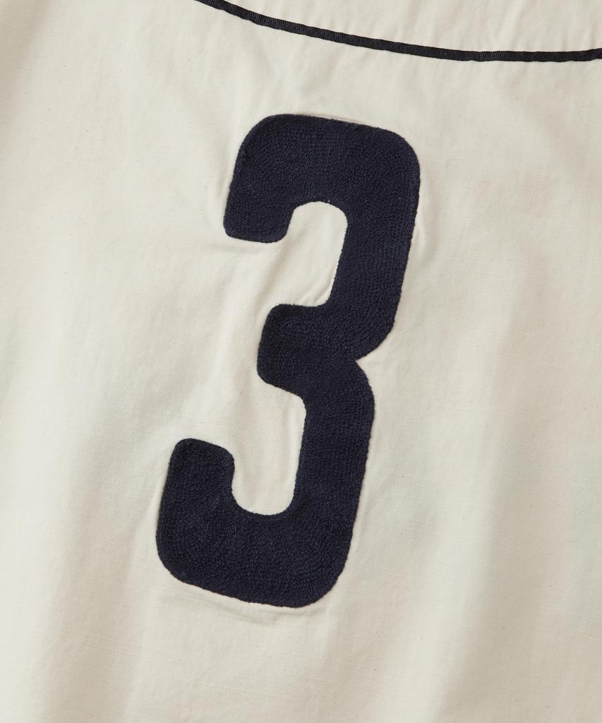 OUTSTANDING Vintage Baseball Half Shirt_Ivory