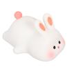 Kawaii Bunny Night Light Soft Silicone Night Light Portable USB Rechargeable Bedside Lamp for Baby