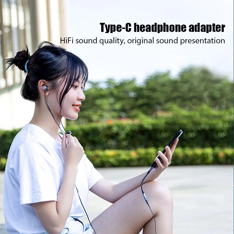 USB Type C To 3.5mm AUX Adapter Cable USB C To 3.5mm Female Headphone Jack Adapter For iPhone 17 16 15 Huawei Xiaomi