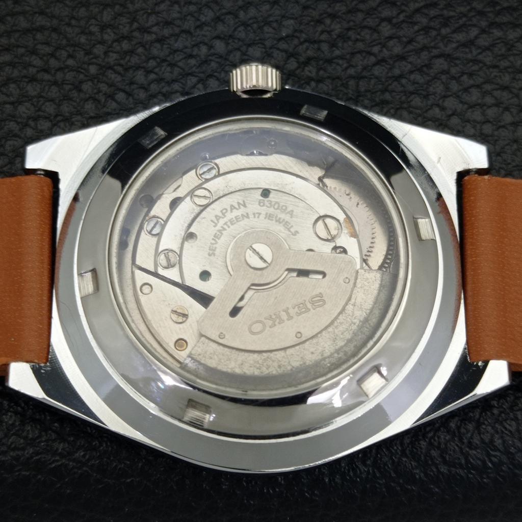 VINTAGE REFURBISHED SEIKO 5 AUTOMATIC 6309A JAPAN MENS YELLOW WATCH A440771-9 Sk-a440771-1