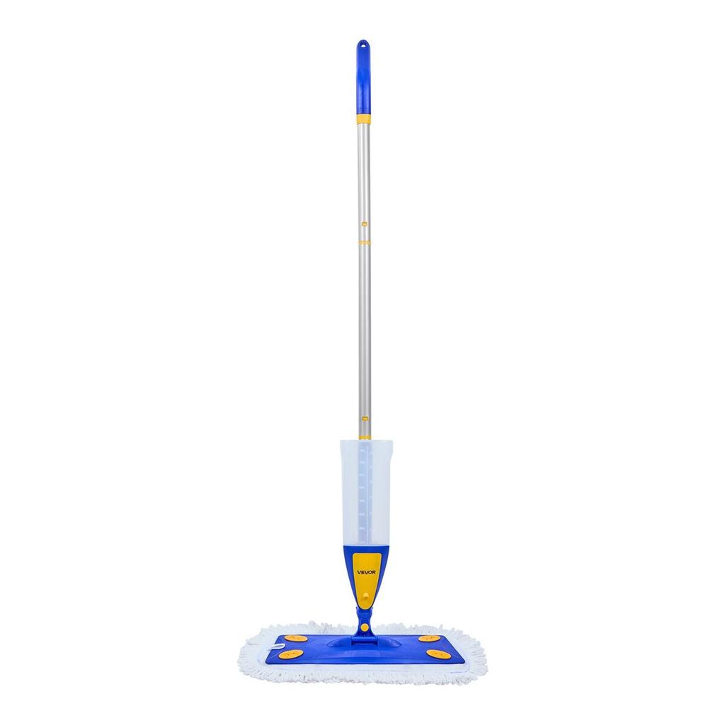 Spray Mop, with 3 Washable Pads for Dry and Wet Floor Cleaning & an 800ml Refillable Water Tank, Microfiber Dust Wet Mop & Twisted Cotton Dry Mop,