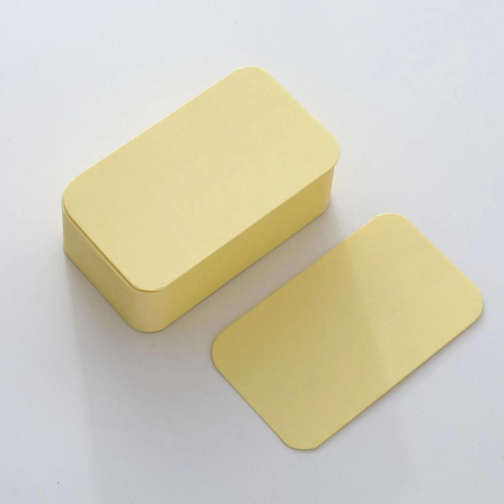 100pcs Color kraft Double-Sided Card On-the-Go Portable Message Card DIY mini Postcard Greeting Card