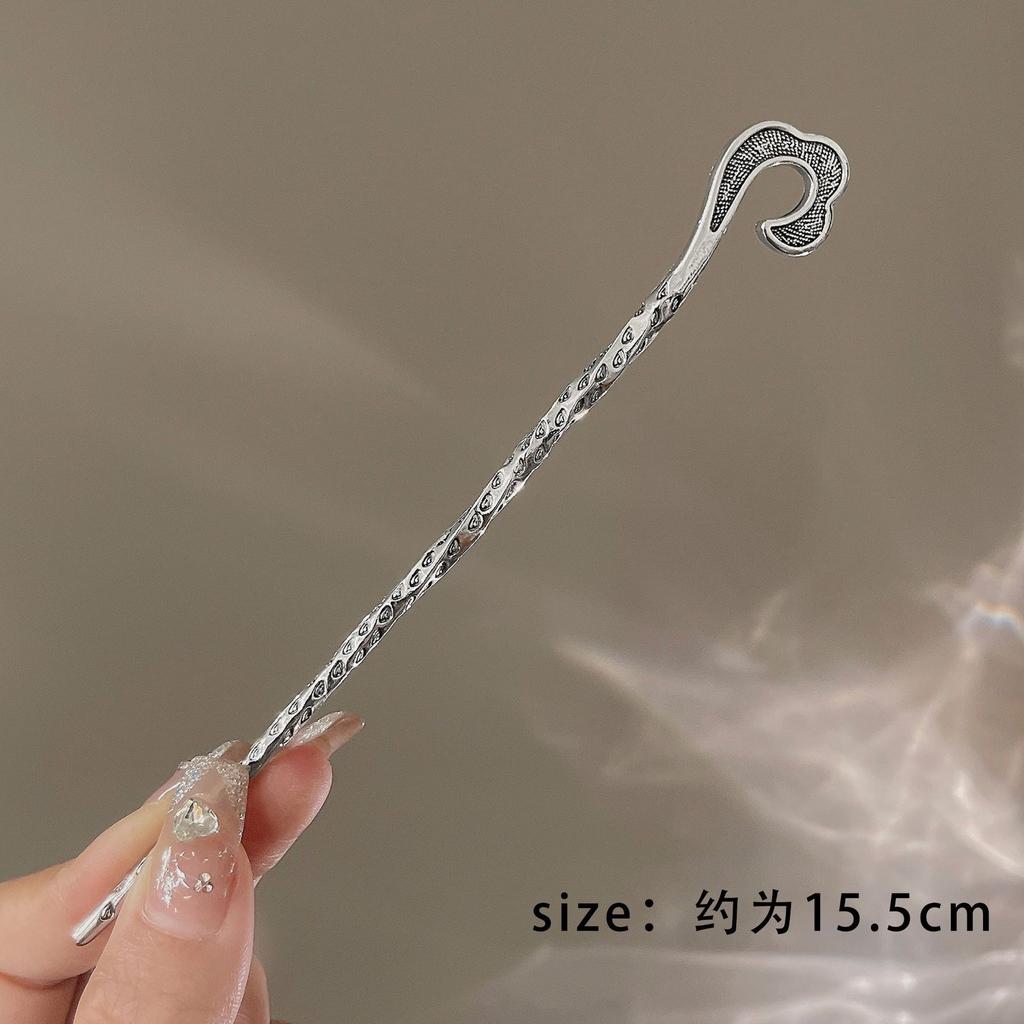 Retro Chinese Style Tassel Hair Clip For Women Hair Stick Pins Flower Handmade Hairpins Charm Jewelry Accessories Hair Ornaments