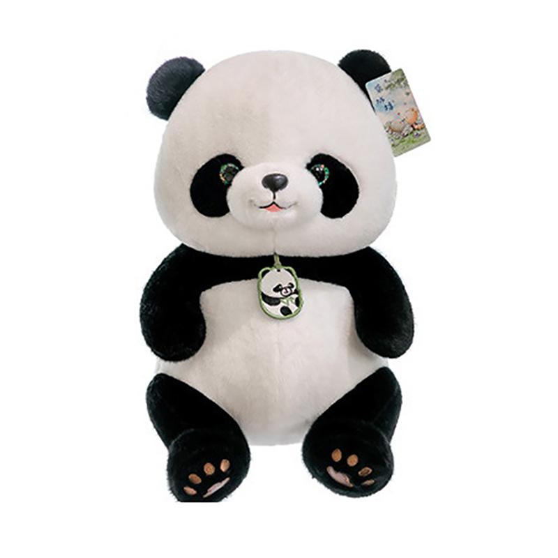 24Cm Green Eyes Chest Listing Super Full Soft Chinese National Treasure Animal Doll Children'S Birthday Chinese Panda Plush Toy