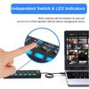 USB 2.0  HUB 4/7 Port Multiple Expander With ON/OFF Switch Multi USB Splitter Hub 4ports 7ports Adapter Computer Accessories