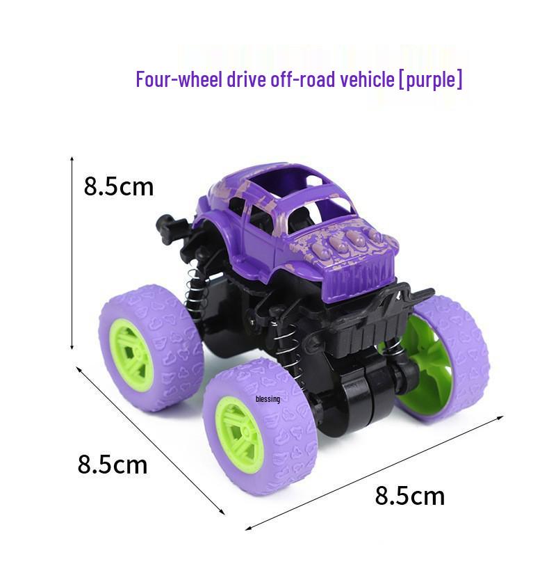 Douyin Kids' 4WD Double-Sided Graffiti Stunt Car - Off-Road, Inertia-Powered, Drop-Resistant, Ideal Gift for Boys