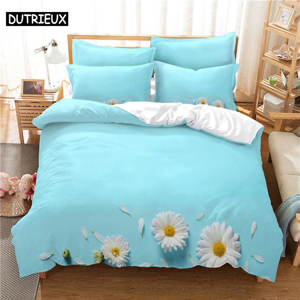 Beautiful  Flower Bedding Set Duvet Cover Set 3d Bedding Digital Printing Bed Linen Queen Size Bedding Set Fashion Design