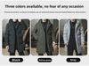 Men's Mid-Length Hooded Cotton-Padded Jacket - Solid Color Winter Coat