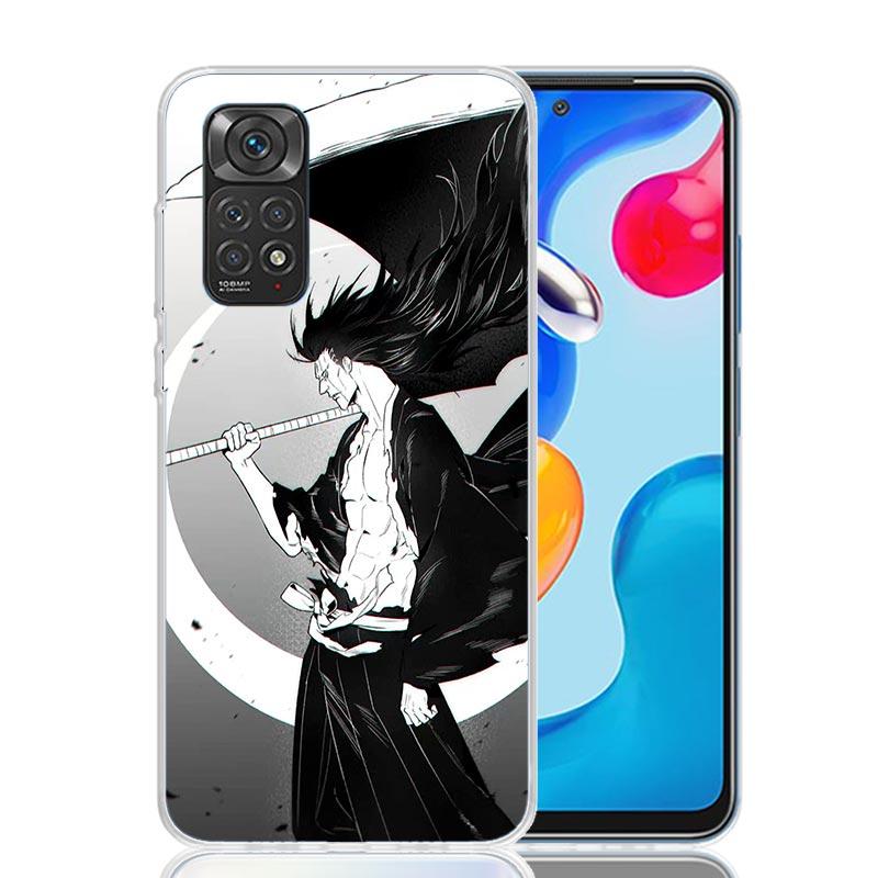 Zaraki Kenpachi Bleach Phone Case For Xiaomi Redmi Note 15 14 13 12S 12 Pro Plus 11S 11E 11 11T 10S 10 Art Soft Pattern Cover Re