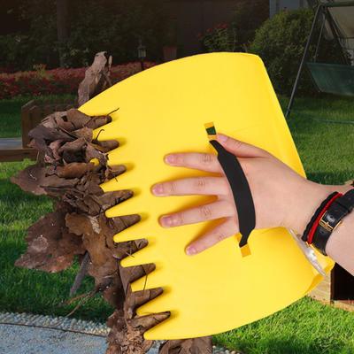 Leaf Scoop Seratted Teeth Handheld Thickened Body Ergonomic Design Enlarged Leaves Grass Clippings Lawn Debris Cleaning