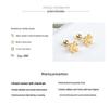 Korean Fashion Clover Ear Cuffs & Snowflake Stud Earrings - Non-Fading Luxury Design