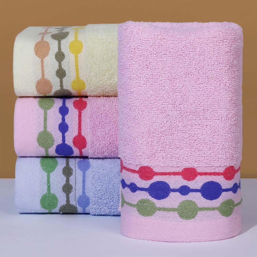 1 PC Cotton Towel Soft Absorbent Thickened Household Polyester Cotton Face Towel Cotton Towel Comfortable Textile Towels for The Home