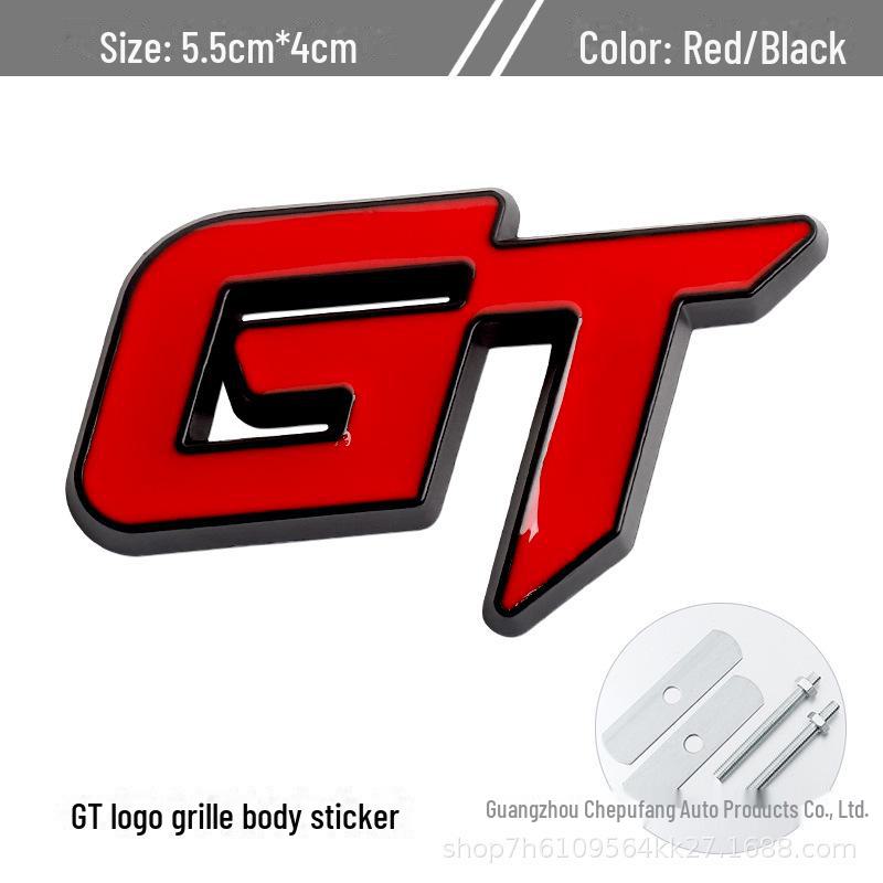 

Наклейки на автомобиль GT: Металлическая отделка решетки, этикетки на хвосте и боках. Креативные модификации экстерьера.