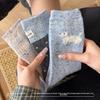 Sock Children's Mid-length Socks - Cute Cartoon Style Bubble Socks for Autumn and Winter. Spring and Autumn Girls' Fringed Long Socks with Lace Trim.