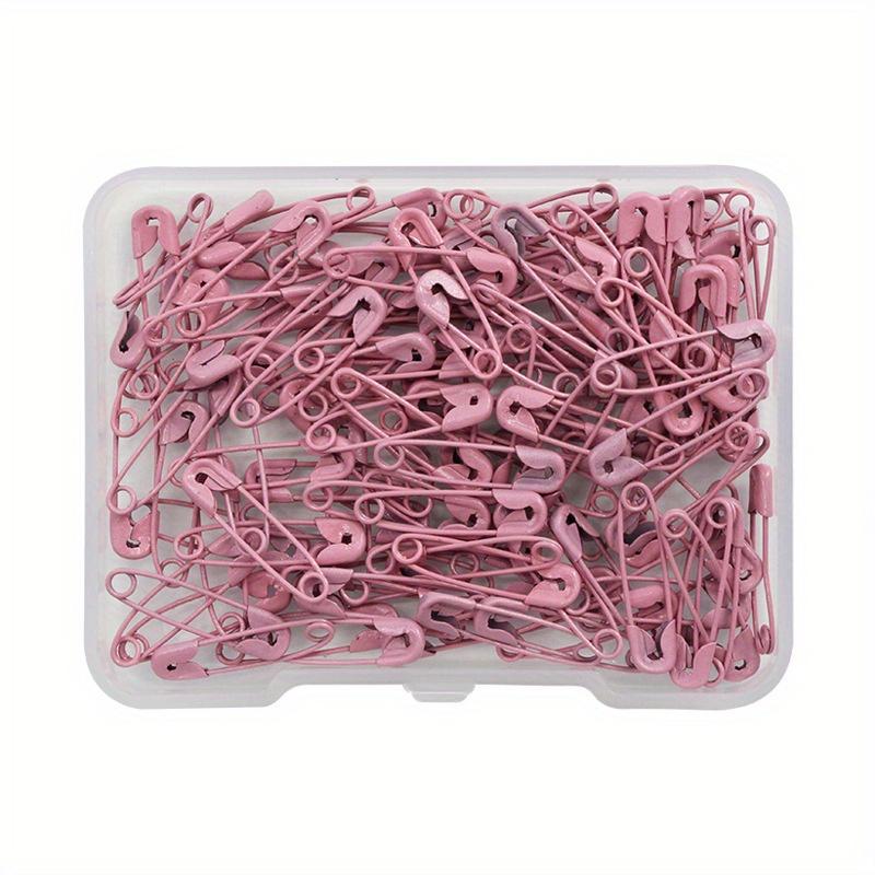 120Pcs Safety Pins Colored Metal Safety Pins with Storage Box Small Safety Pins for Clothes DIY Crafts Pins Sewing Accessories