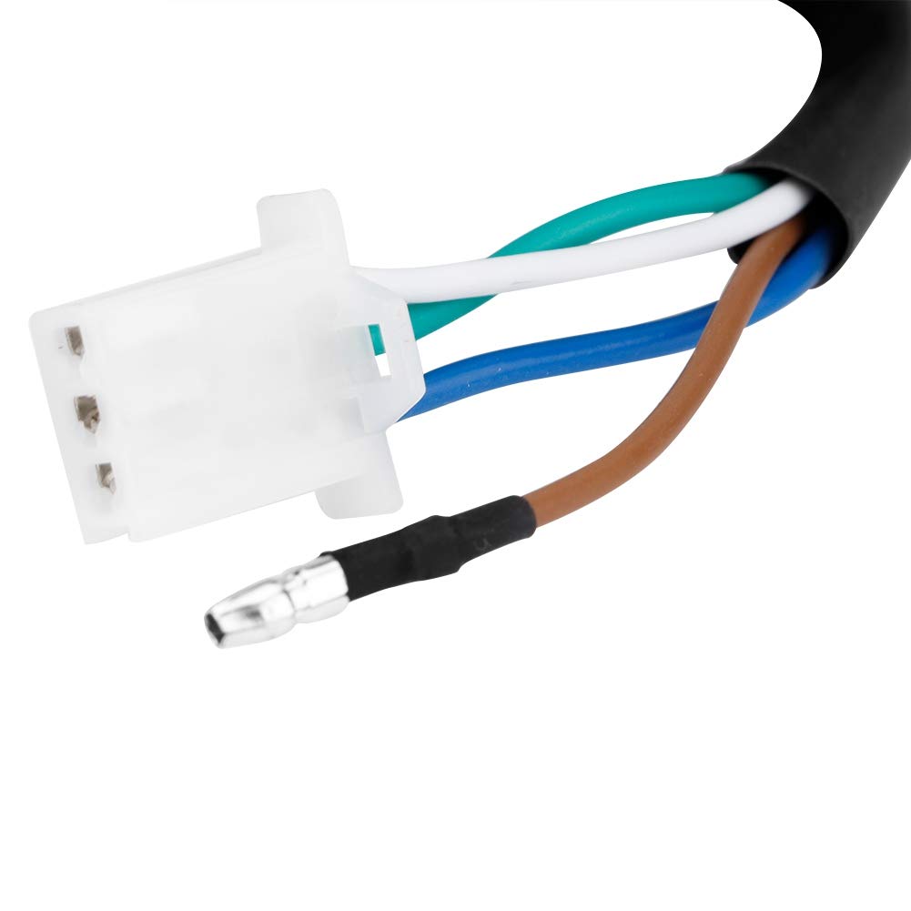 KIMISS Universal Bike Retro Silver Shell White Lens Headlamp Front Headlight for GN125