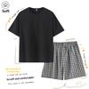 2026 Women's Summer Sleepwear Set Short Sleeve Two-Piece Pants Lightweight Comfortable Breathable Sweet Style Soft Home Clothes