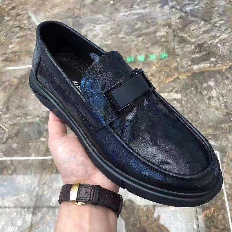 Spring and Summer Men's Shoes New Business Casual Comfortable Versatile Foot Suit Formal Men Breathable One Pedal Hollow Leather Shoes