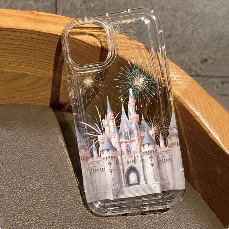 Colorful Firework Ferris Wheel Clear Case for  Redmi Note 13 Pro Plus 5G 12 11 11S 10S 10 9 9S 4G Soft Airbag Cover Funda