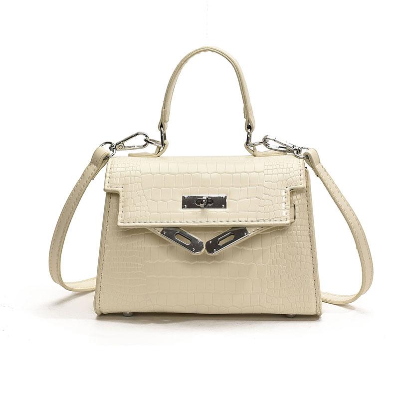 New Korean Trend Niche Crocodile Pattern Portable Kelly Bag Versatile Commuter Personality Light Luxury Messenger Women's Bag